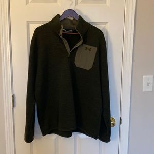 Under Armour Men's Sweaterfleece Henley Long Sleeve Shirt, size XL